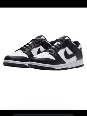 Nike Dunk Low — Black & White Leather Sneakers